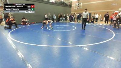 80 lbs Cons. Semi - Paisley Martin, All In Wrestling Academy vs Emmalynn Arneson, Challis Blackheart Wrestling Club