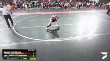 64 lbs Semifinal - Cole Train Vanderwerff, Ringers vs Logan Zimmerman, Janesville Youth Wrestling Club