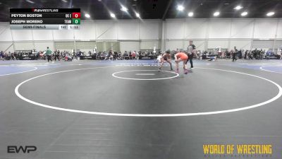 120 lbs Semifinal - Peyton Boston, OK Elite 14U 1 vs Joseph Moreno, Team Dash 14U