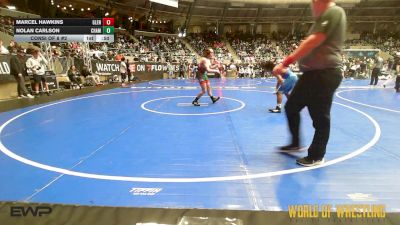 135 lbs Consi Of 8 #2 - Marcel Hawkins, Glenpool Youth Wrestling vs Nolan Carlson, Champions Wrestling Club