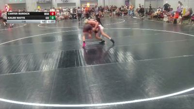 116 lbs Round 2 (4 Team) - Carter Burdick, MF Army vs Kaleb Watts, GA United