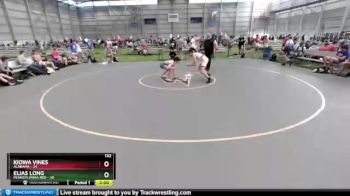 132 lbs Round 1 (8 Team) - Kiowa Vines, Alabama vs Elias Long, Pennsylvania Red