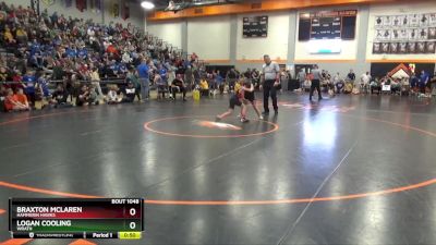 69 lbs Cons. Round 2 - Logan Cooling, Wrath vs Braxton McLaren, Hammerin Hawks