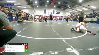 58 lbs Semifinal - Case James, Cowboy Wrestling Club vs Timmy McCall, Fort Gibson Youth Wrestling