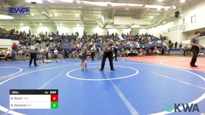 46 lbs 5th Place - Easton Williams, HURRICANE WRESTLING ACADEMY vs Jackson Gibbens, Pirate Wrestling Club