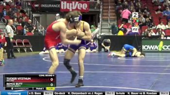 2A-132 lbs Cons. Round 4 - Royce Butt, Central DeWitt vs Tucker Vitzthum, Ballard