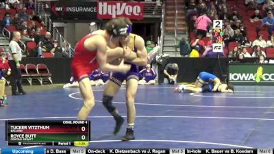 2A-132 lbs Cons. Round 4 - Royce Butt, Central DeWitt vs Tucker Vitzthum, Ballard