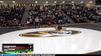 133 lbs Cons. Round 3 - Kole Brower, Illinois vs Conner Quinn, Maryland