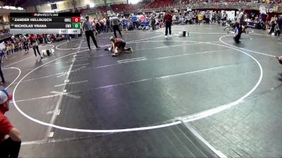90 lbs Quarterfinal - Zander Hellbusch, Hawks Wrestling Club (Lincoln) vs Nicholas Vrana, Cavalry Wrestling Club