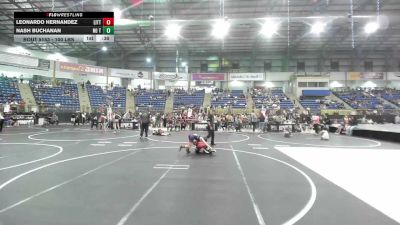 100 lbs Consi Of 8 #2 - Leonardo Hernandez, Little Warrior WC vs Nash Buchanan, No Team
