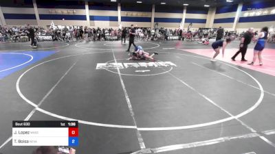146 kg Rr Rnd 3 - Juan Lopez, Wasco YW vs Travis Boisa, Nevada Elite