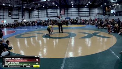 106 lbs Round 2 (6 Team) - Danny McDermott, NORTH CAROLINA WRESTLING FACTORY vs Owen Sawyer, GREAT NECK WRESTLING CLUB - GREEN