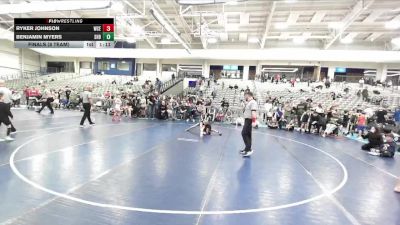 78 lbs Finals (8 Team) - Benjamin Myers, Shootbox vs Ryker Johnson, West Coast Elite