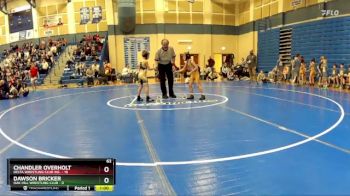 63 lbs Round 1 (8 Team) - Chandler Overholt, Delta Wrestling Club Inc. vs Dawson Bricker, Oak Hill Wrestling Club