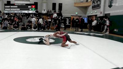 126 lbs Quarterfinal - Casey Rhodes, Brockton vs Jonah Bornstein, Oliver Ames