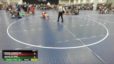 138 lbs Cons. Round 2 - Nicholas Wise, Viking Wrestling Club (IA) vs Drake Hasbrouck, Cozad Wrestling Club