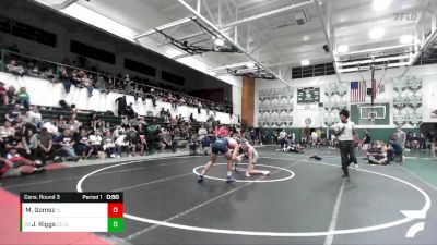 175 lbs Cons. Round 3 - Jack Riggs, Calvary Chapel-SA vs Matthew Gomez, Yorba Linda