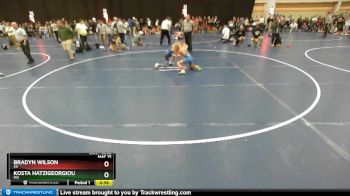 83 lbs Champ. Round 1 - Kosta Hatzigeorgiou, MO vs Bradyn Wilson, KS