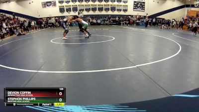 126 lbs Champ. Round 2 - Stephon Phillips, Bedford High School vs Devion Coffin, Benedictine High School