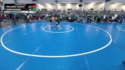 90 lbs Quarterfinal - Quinto Polidori, Grapevine Wrestling Club vs Iker Daniel Valencia, All American Wrestling Club