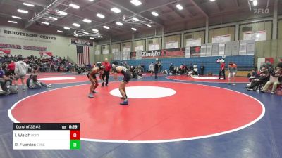 144 lbs Consi Of 32 #2 - Izaya Welch, Porterville vs Rj Fuentes, Ernest Righetti