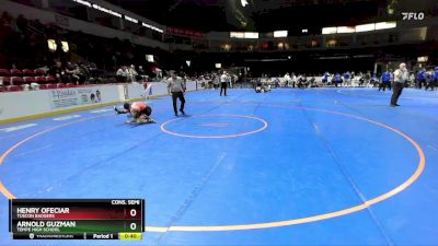 126 lbs Cons. Semi - Henry Ofeciar, Tuscon Badgers vs Arnold Guzman, Tempe High School