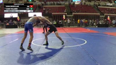 152 lbs Cons. Semi - John Montclair, Big Game Wrestling Club MT vs Cash Vollmer, Tongue River Wrestling Club