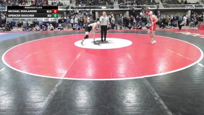 157 lbs Quarterfinal - Michael Boulanger, Milford vs Spencer Boucher, Mt. Anthony