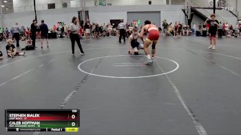 150 lbs Semis (4 Team) - Caleb Hoffman, Mat Assassins White vs Stephen Bialek, Lost Boys