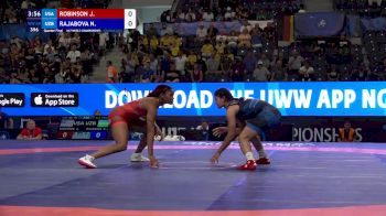 69 kg 1/4 Final - Jasmine Dolores ROBINSON, United States vs Nigina Rajabova, Uzbekistan