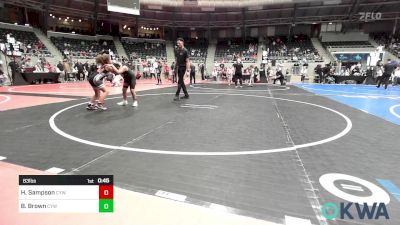 83 lbs Rr Rnd 4 - Harper Sampson, Coweta Tiger Wrestling vs Brea Brown, Coweta Tiger Wrestling