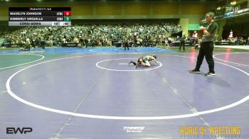 54 lbs Consolation - Madelyn Johnson, Greenwave Youth Wrestling Club vs Kimberly Urquilla, Red Star Wrestling Academy