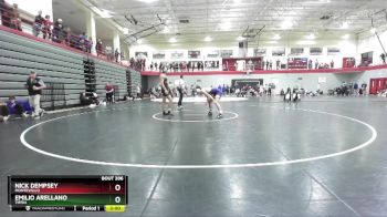 149 lbs Cons. Round 3 - Nick Dempsey, Montevallo vs Emilio Arellano, Tiffin