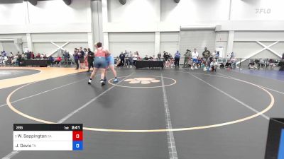 285 lbs 1/4 Final - Wesley Sappington, Ga vs Jonathan Davis, Tn