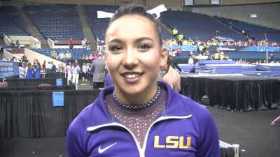 Myia Hambrick On LSU's Amazing Energy, 3rd AA At Her 1st Nationals, & Freshmen Stepping Up - NCAAs Super Six 2016