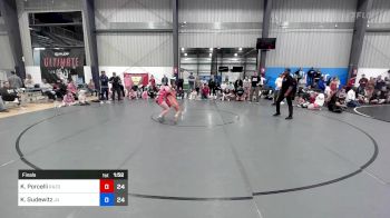 54 kg Final - Katie Porcelli, Razor Red vs Kylie Gudewitz, Jersey United Pink