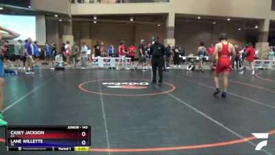 145 lbs Cons. Round 2 - Casey Jackson, CA vs Lane Willette, TX