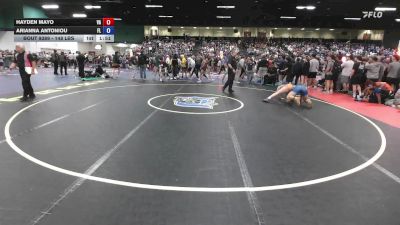 148 lbs Consi Of 32 #2 - Hayden Mayo, VA vs Arianna Antoniou, FL