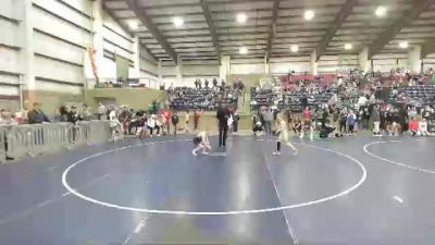 71 lbs Quarterfinal - Gibson Ashby, Wasatch Wrestling Club vs Kelsyn Whiting, Uintah Wrestling