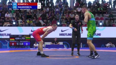 92 kg Qualif. - Lars Schaefle, Germany vs Domantas Pauliuscenko, Lithuania