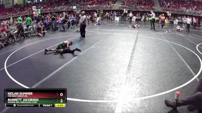 56 lbs Cons. Round 1 - Barrett Jacobsen, Wisner Rec Wrestling Club vs Nolan Summer, The Best Wrestler