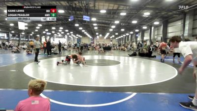 135 lbs Rr Rnd 3 - Kaine Lewis, Indiana Outlaws Gold vs Logan Peaglor, All-American Wrestling Club MS