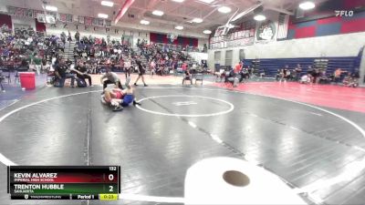 132 lbs Cons. Round 3 - Trenton Hubble, Sahuarita vs Kevin Alvarez, Imperial High School