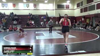 130 lbs Round 1 (4 Team) - Claire Carey, Independence vs Sabrina Macke, Dallas Center-Grimes