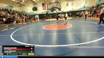 132 lbs Cons. Round 2 - Thad Bradley, Lake Stevens vs Shaun Dugger, Mount Baker