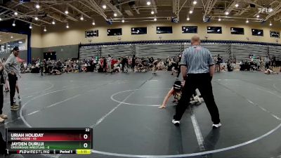 105 lbs Round 1 (8 Team) - Uriah Holiday, Rough House vs Jayden Duruji, Crossroads Wrestling