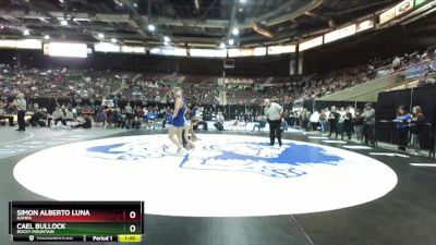 5A 126 lbs Quarterfinal - Simon Alberto Luna, Nampa vs Cael Bullock, Rocky Mountain