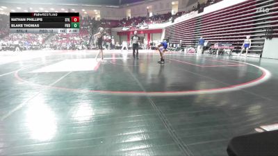 106 lbs Quarterfinals (8 Team) - Blake Thomas, PIEDMONT vs Nathan Phillips, STILLWATER