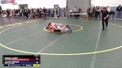 215 lbs Cons. Semi - Jacob Lehman, Mat-Su Matmen vs Josiah James, Anchorage Freestyle Wrestling Club