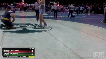 4A 285 lbs Quarterfinal - Jacob Halbison, Silver vs Robert Williams, Bloomfield